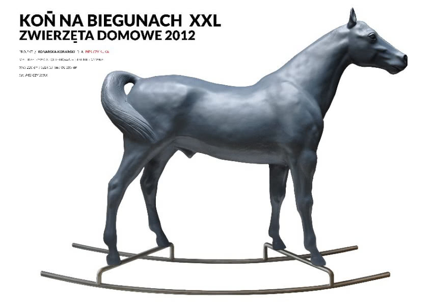 "Koń na biegunach XXL", z serii "Zwierzęta...