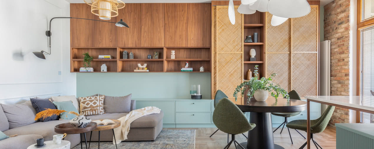 Warszawskie mieszkanie w stylu scandi boho