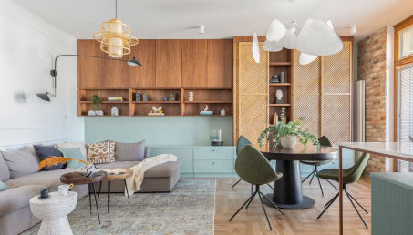Warszawskie mieszkanie w stylu scandi boho