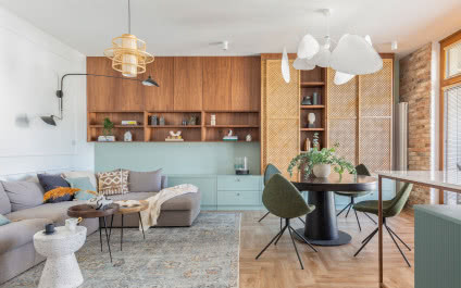 Warszawskie mieszkanie w stylu scandi boho