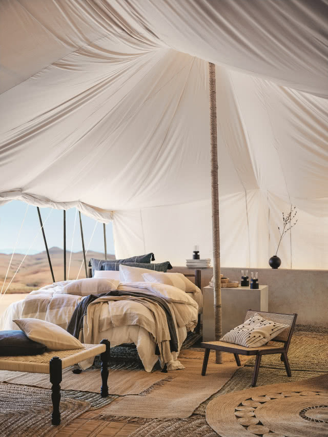 Sypialnia pod namiotem