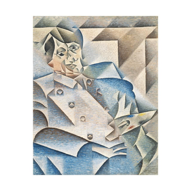 Portret przedstawiający Picassa namalowany przez Juana Grisa.