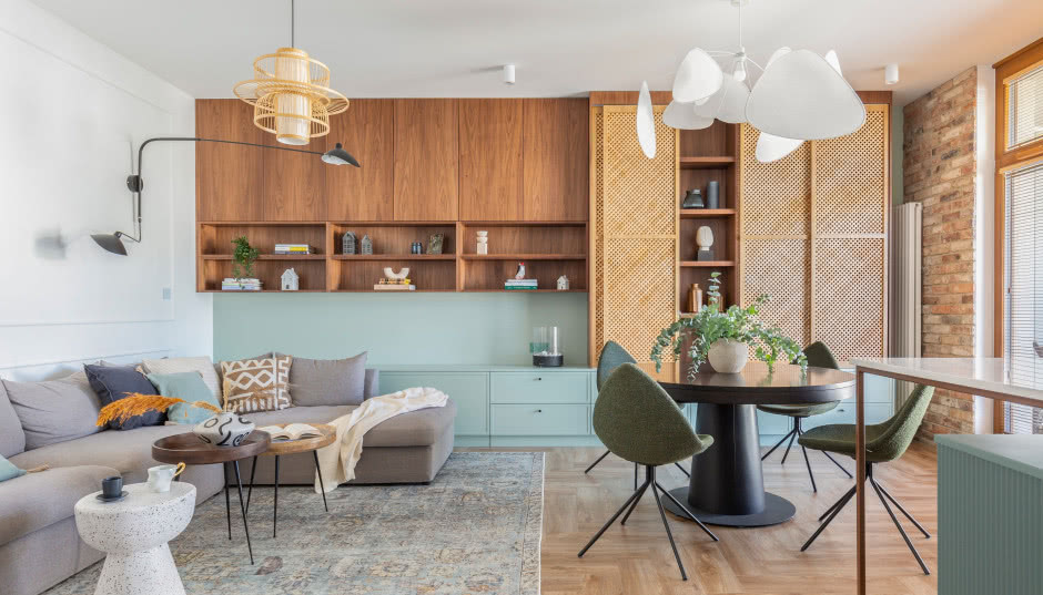 Warszawskie mieszkanie w stylu scandi boho