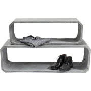 Półka Cube, podłużna, betonowa, zestaw 2 szt,...