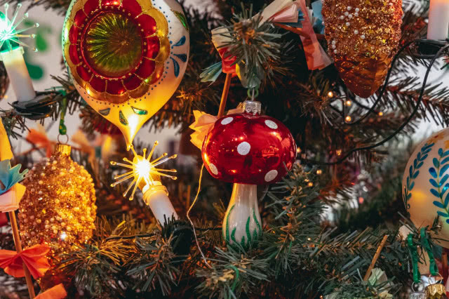 muchomorek bombka PRL