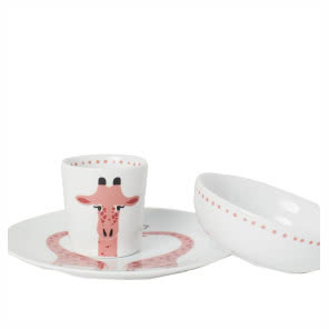 Zestaw naczyń ceramicznych, żyrafa, H&M HOME, 19,90 zł/szt.