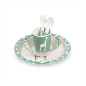 Komplet bambusowy Safari forest green, Jollein, FABRYKA WAFELKÓW, 89 zł