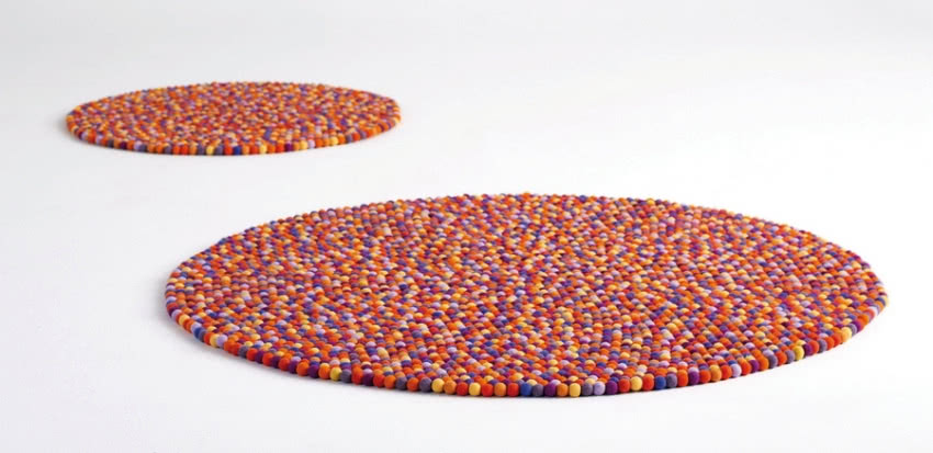 Ręcznie robiony dywan Pinocchio Orange z...