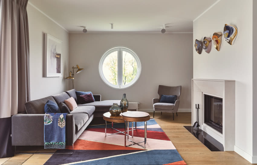 Na tle jasnych ścian pięknie
prezentuje się...