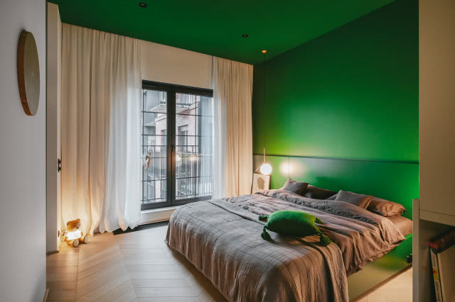 Zielone ściany do sypialni