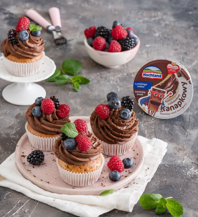 Babeczki waniliowe z serem z serka kremowego