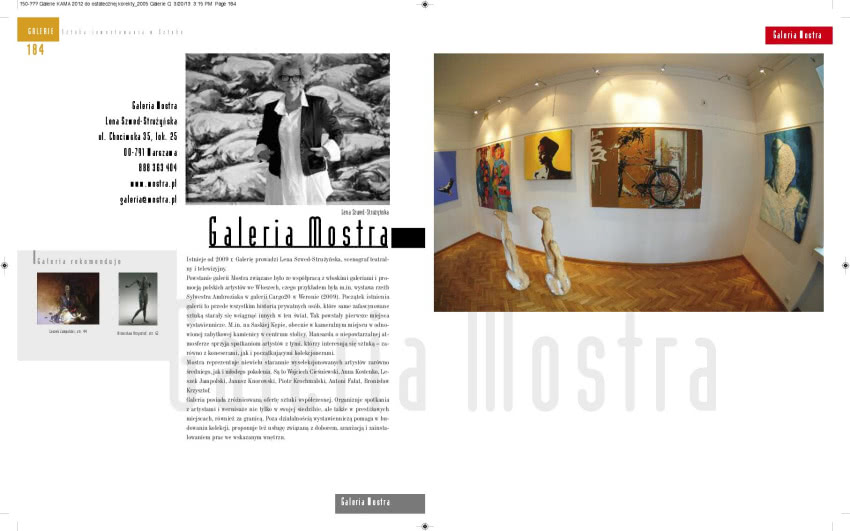 Prezentacja Galerii Mostra w "Przewodniku po...