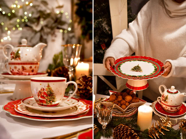 Porcelana, kolekcja Santa Claus i Christmas Tree 