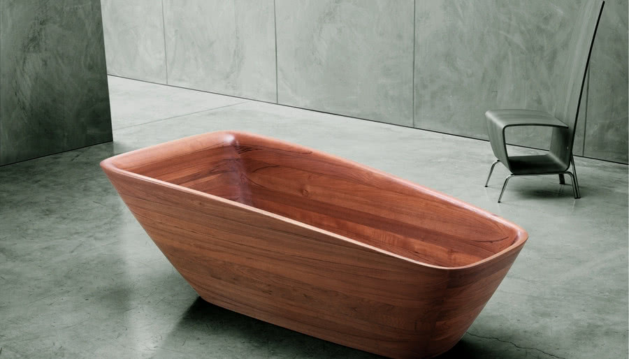 Egzotyczne drewno w łazience