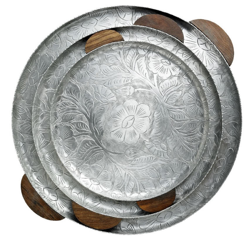 Zestaw metalowych tac, Nordal