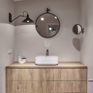 Dwupoziomowy apartament na Kabatach. Powstał z trzech małych mieszkań!