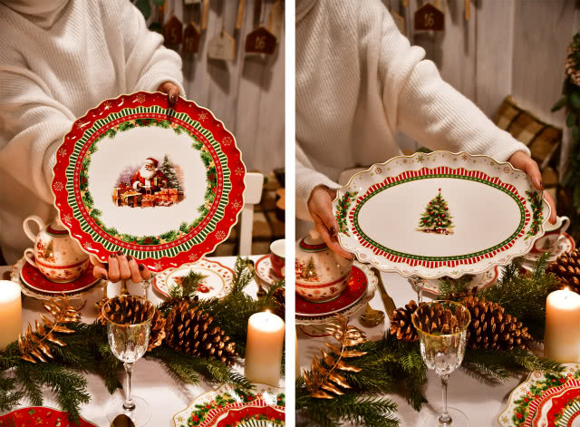 Porcelana, kolekcja Santa Claus i Christmas Tree 