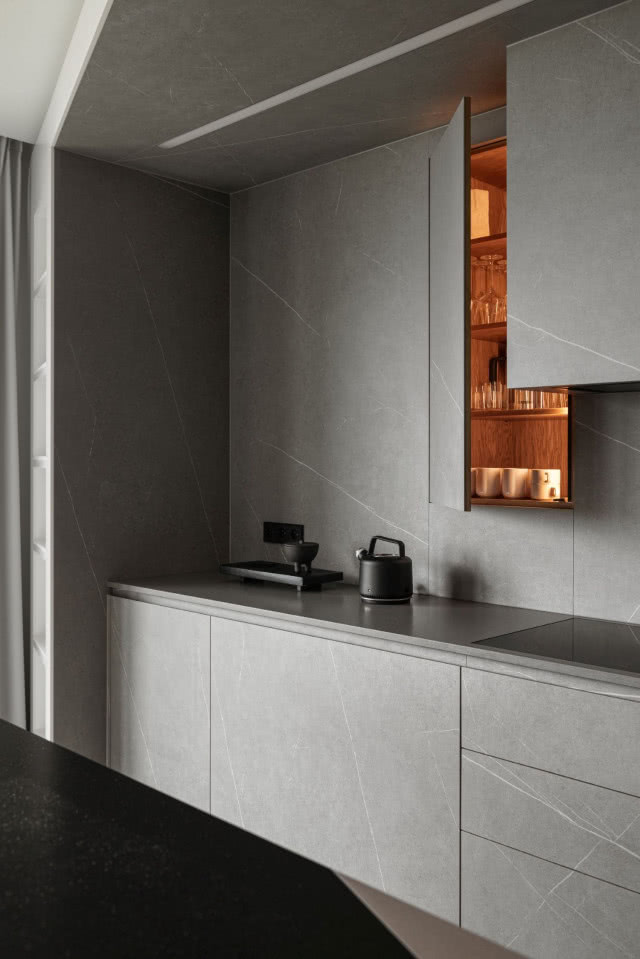 szare meble kuchenne