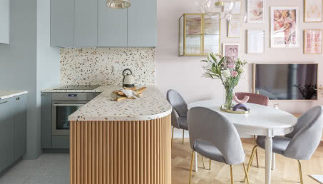 Zaokrąglona wyspa kuchenna - hit w urządzaniu wnętrz!