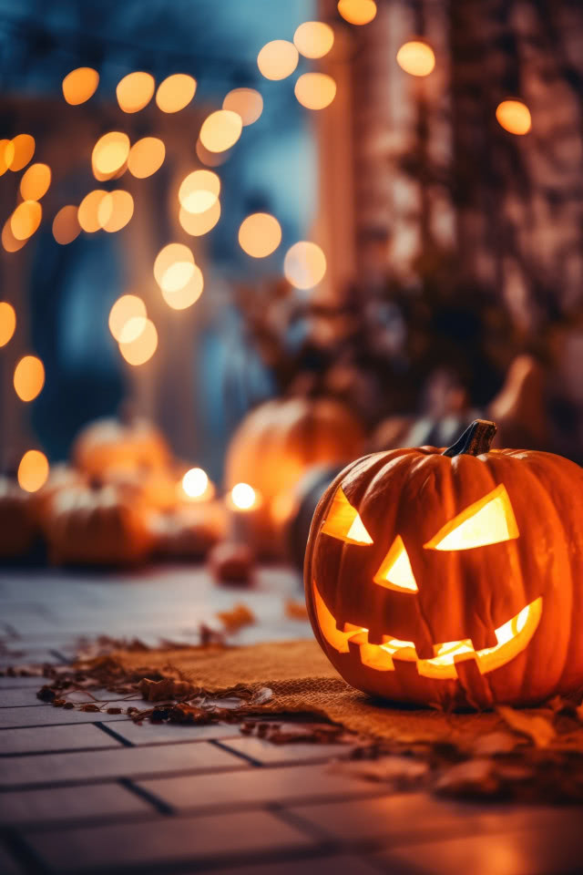 lampion z dyni halloween