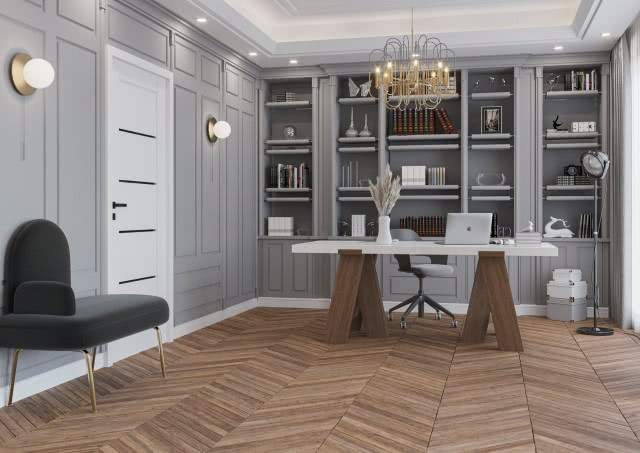 Białe Skrzydło Vinci z kontrastującymi szybami Dark Grey (opcja za dopłatą)