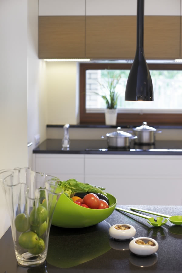 W kuchni - podobnie jak w salonie - wszystkie...