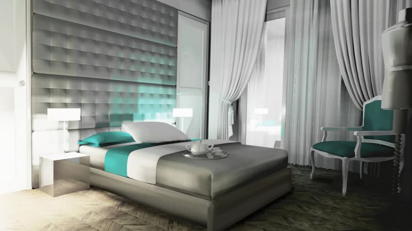 Sypialnia - projekt wnętrza i wizualizacja...