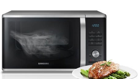 Gotowanie na parze w mikrofalówce Samsung