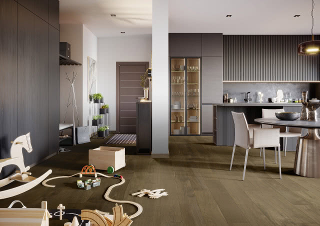 Podłoga wodoodporna drewniana