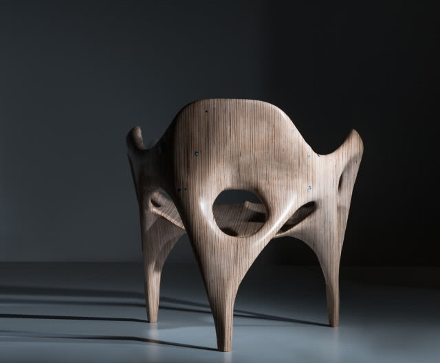 Cyrylz - krzesło niczym rzeźba, packshot