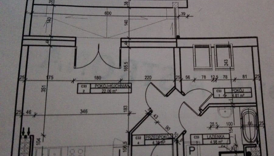 Nietypowy salon z aneksem