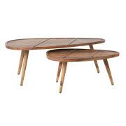  Komplet stolików kawowych z drewna sheesham Sham, 2 elem., Dutchbone