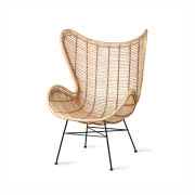 Rattanowy fotel Egg, HKliving