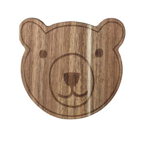 Tacka Teddy Bear 14,5x15 cm drewniana, BLOOMINGVILLE, 53 zł