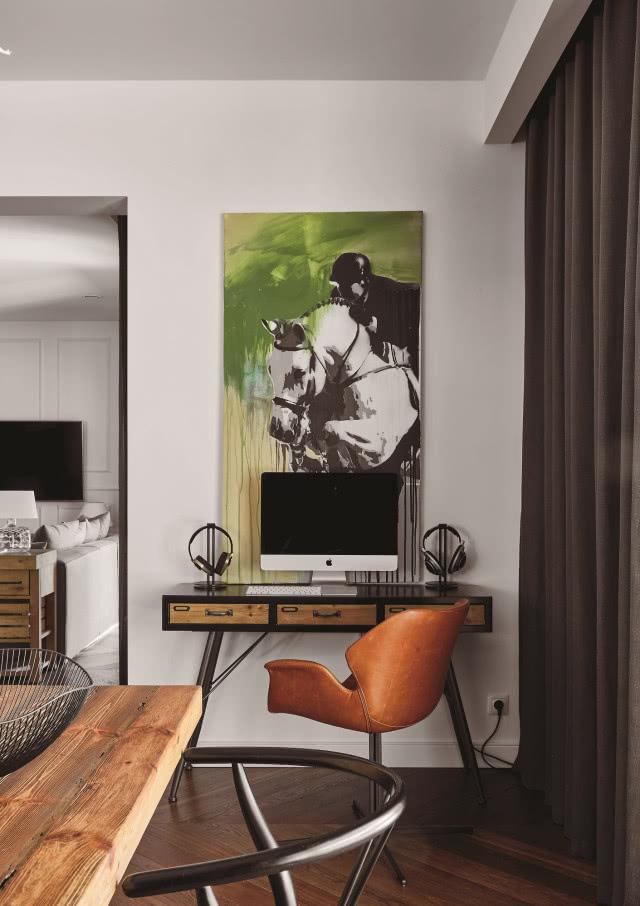 Gabinet w stylu modern rustic