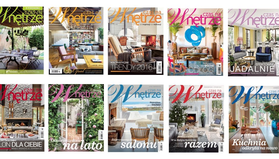 Jak wygląda okładka dekady magazynu Czasu na Wnętrze? Pomóż nam wybrać i wygraj oryginalny żyrandol!
