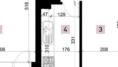 Miejsce na lodówkę w kuchni