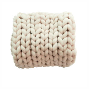 Pled z wełny
czesankowej, beżowy, SENTIS DESIGN