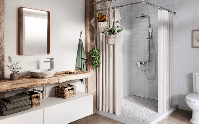 AMIGO VERDELINE zestaw natryskowy przesuwny z deszczownią.