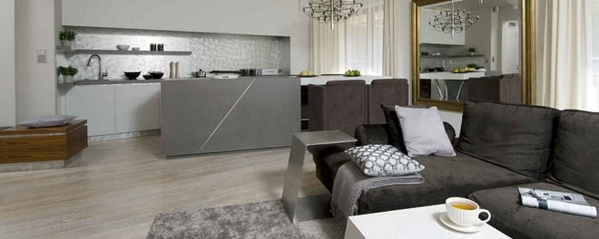 Metal z drewnem w mieszkaniu