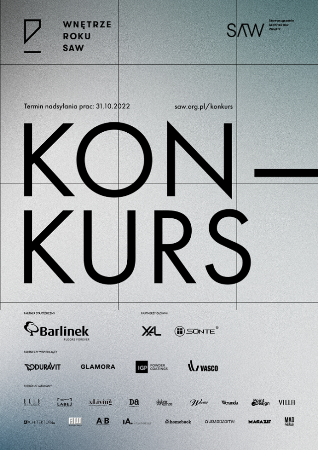 konkurs wnętrze roku plakat