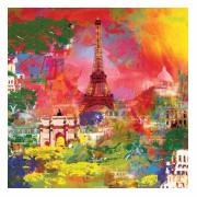 Plakat Paris Collage