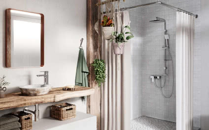 Modne łazienki z natryskami - inspiracje, które zachwycają