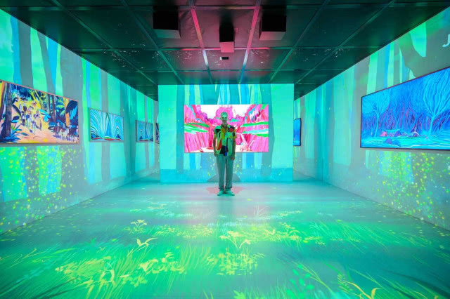 Art Basel wyświetlany na telewizorze Samsung Hongkong