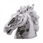Figura Deco Horse Head Silver