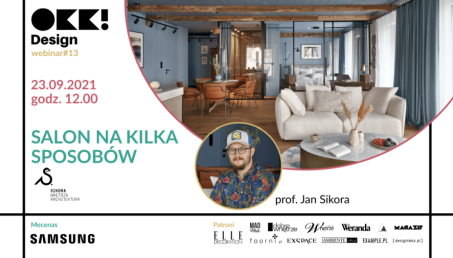Salon - jedno pomieszczenie, wiele funkcji. Bezpłatny webinar OKK! design