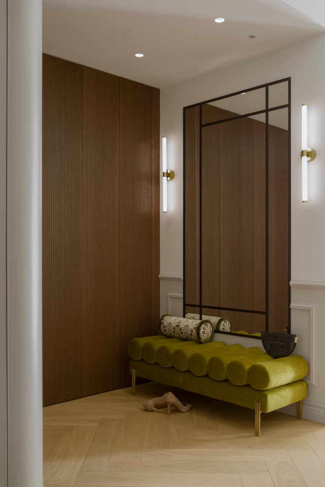 siedzisko w przedpokoju