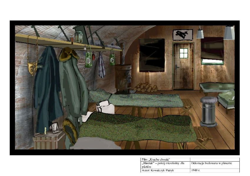 Patryk Kowalczyk, scenografia do filmu "Krucha...