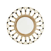 Lustro rattanowe Oko, naturalne, BOHO SWING, 329...