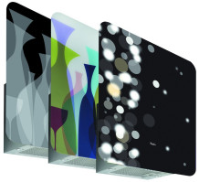 Okapy Art Gallery z wymiennymi dekoracyjnymi panelami szklanymi